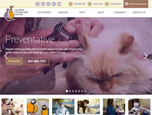 Tablet Screenshot of calvertvet.com